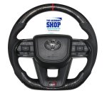 Toyota Landcruiser Hilux Fortuner Carbon Steering Wheel With Paddle Shift Black 70 Series
