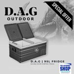 Camping Fridge Double Door 95L Dag 12V 24V And 220V