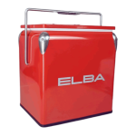 ELBA Retro Metal Oler Box Red
