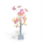 60CM LED Tree With Roses Pink & White