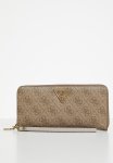 Guess Laurel Slg Large Zip Around - Brown