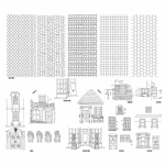 Tear Resistant Town Print 8 Houses