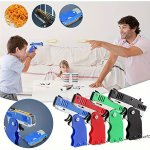 1PC Metal Burst Rubber Band Toy - MINI Folding Launcher Toy With Keychain And 60 Rubber Bands Safe Portable Shooting Toy For Ind