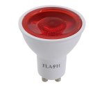 Flash GU10 Coloured LED Lamp 6W Red XSMD6W-GU10R