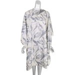 Salon Cape Grey Flowing Motif Hook & Loop