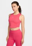 Nike Sportswear Essential Rib Crop Tank - Aster Pink sail