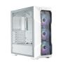 Cooler Master Masterbox TD500 V2 Atx Mesh White With Diamond Cut Design Windowed 3X 120MM Rgb Fans.