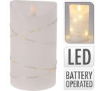 9LED- Candle White 7X12.5CM