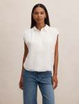 Haven Gathered Sleeveless Blouse - 18 Porcelain