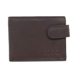 Bossi Mopane Mens Leather Executive Billfold With Tab - Brown