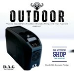 Center Console 10L Fridge With Cup Holder Dag Black