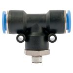 Aircraft - Pu Hose Fitting Tee 12MM-1 8 M - 2 Pack