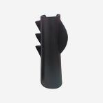 Zigzag Curve Vase - Black