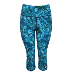 High Waist Funky 3 4 Leggings - Tie Dye - Ladies L - 36