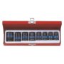 King Tony - Socket Set 8PC 1/2 Standard Impact 10-24MM 6P