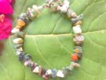 Bloodstone Chip Bracelet Heliotrope