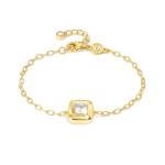 Gold Domina Bracelet With Square