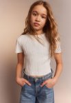 Rib-knit Top - White