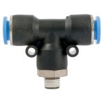 AirCraft Pu Hose Fitting Tee 10MM-1 8" M