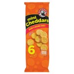 Bakers MINI Cheddars Bacon 6 Pack