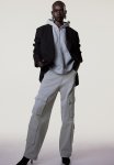 Twill Cargo Trousers - Grey
