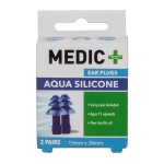Earplugs Silicone Aqua 2 Pairs