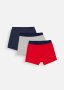 Plain Cotton Rich Trunks 3 Pack