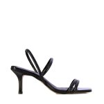 Strappy Slip-on Heel -black