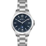Ben Sherman Mens Silver-tone Watch With Textured Navy Dial