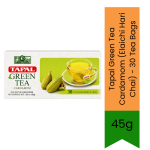 Green Tea Cardamom Elaichi Hari Chai 45G 30 Tea Bags - Fragrant Herbal Green Tea Infusion For Daily Refreshment & Digestion |