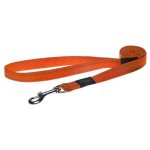 Rogz Pet Products Rogz Utility Extra Large 25MM Lumberjack Fixed Dog Lead - Orange Reflective