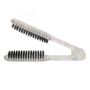 Double Sided Hair Straightening Brush Clamp Transparent Abs & Nylon