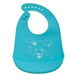 Waterproof Soft Silicone Baby Bib - Blue