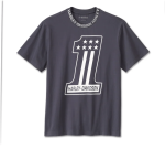 Men’s 1 Racing Short Sleeve Tee – Ombre Blue