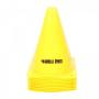 Cone Set Of 10 Yellow - 17 Cm