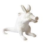 Sally The Aardvark Candle Holder - Gloss White