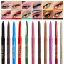 15-COLOR Eyeliner & Eyeshadow Set - Smooth Application For Dramatic & Natural Eye Looks Includes Matte And Shimmer Shades In Red Green Blue Black