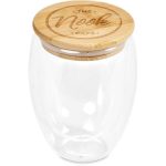Okiyo Moco Glass & Bamboo Double-wall Cup 350ML