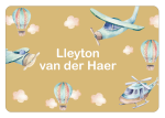 Ice Cream Tub School Label : Up In The Sky Theme