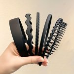 5PCS Simple Matte Headbands Non-slip Head Hoop Hair Band Women's Hair Accessories