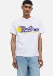 Relaxed Fit Printed T-Shirt - White L.a. Core