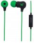 Manhattan Sound Science Nova Sweatproof Earphones - Lightweight Sweatproof Earphones With In-line MIC Black-green Retail Box Limited Lifetime Warranty Lightweight Sweatproof Earphones With In-line