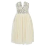 Oyster Tulle Party Dress
