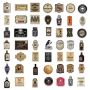 50PACK Vintage Poison Stickers Matte Finish Pvc Decals