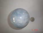 Blue Calcite Stone Ball SSP363