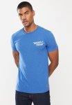 Short Sleeve Workwear Graphic Tee - Blue Bottle Marl