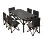 Explorer Outdoor Folding Table Chair Set Portable Egg Roll Desk Combo