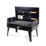 Ashcomonline Portable Folding Grill Bbq Camping Braai Stand Glider Rack Grill