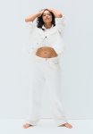 Curvy Fit Baggy High Jeans - White