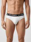 2 Pack White Brief Underwear - XL White